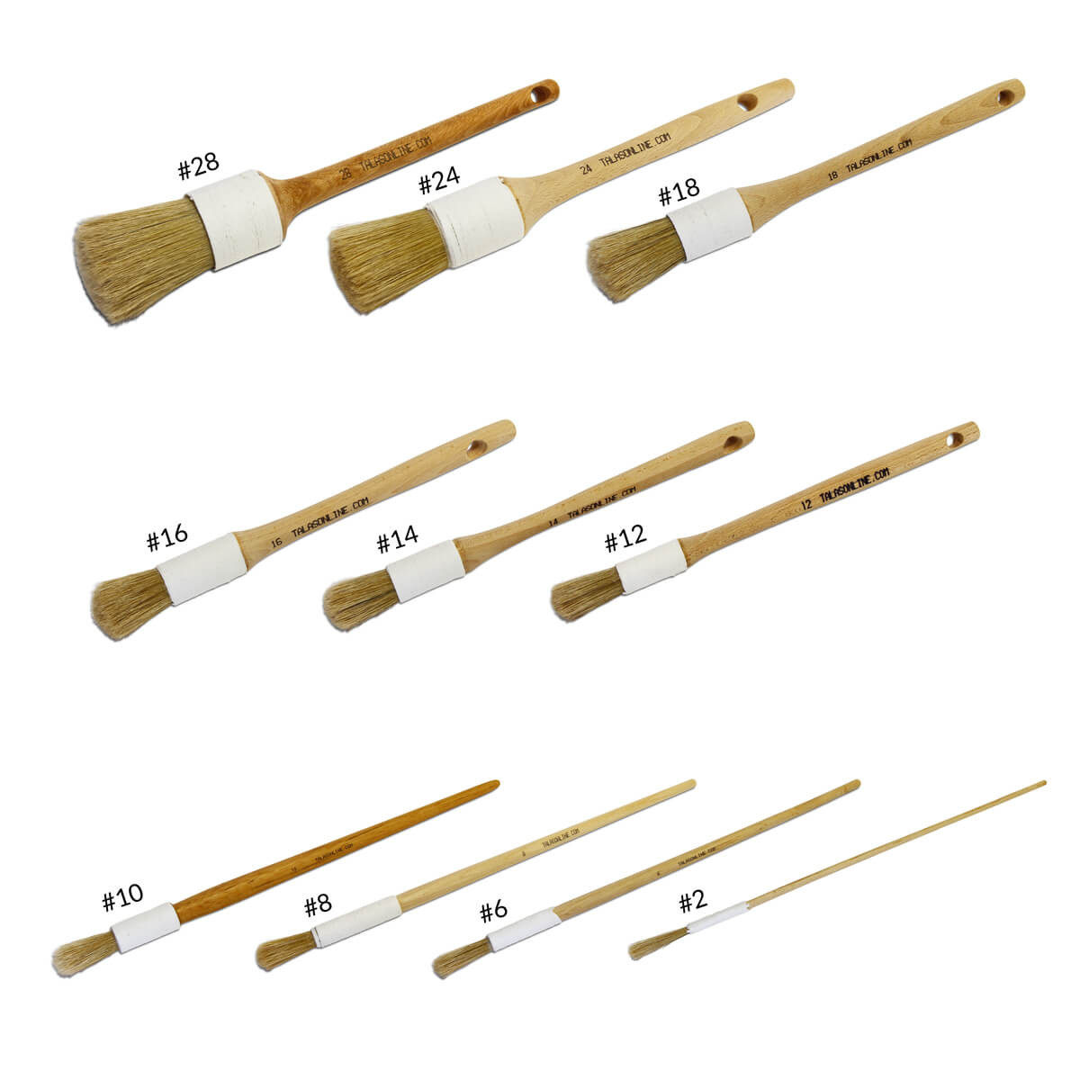 Museum Archives Relics Protection Restoration Paper Restoration Permanent Rust Prevention Special Round Head Rubber Brush Framed Painting Brush