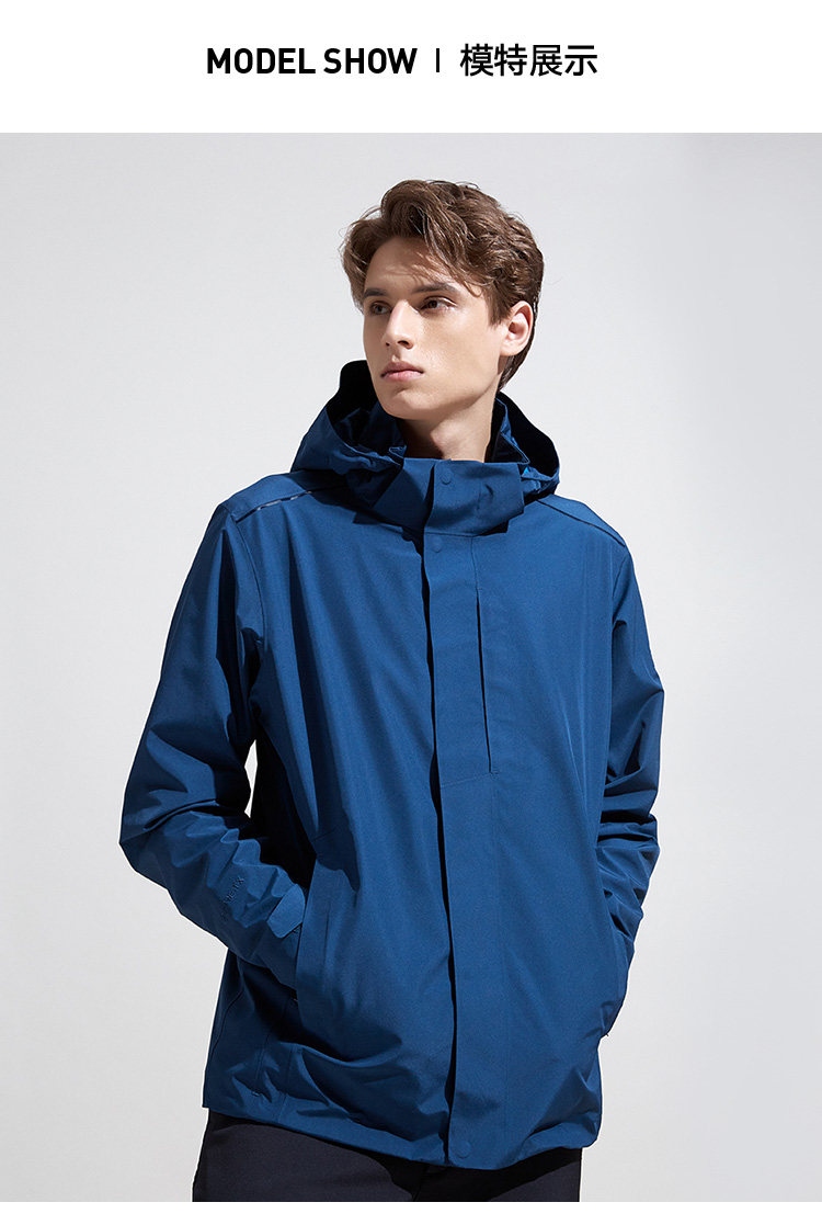 诺诗兰 男 Gore-Tex 单层冲锋衣 夹克外套 图19
