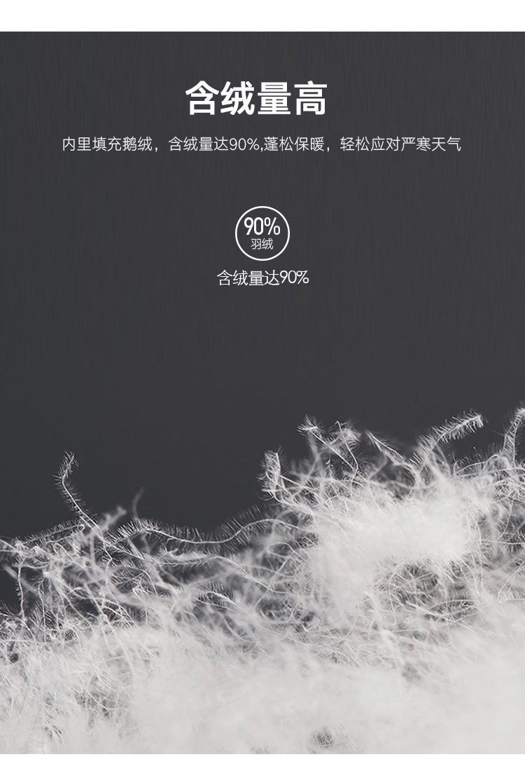 奥地利国宝级品牌 诺诗兰 男士拒水鹅绒 加厚连帽羽绒服 图2