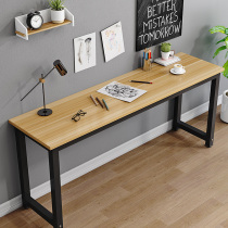 Simple computer desk long table desk home against the wall narrow study table rectangular desk simple rental room