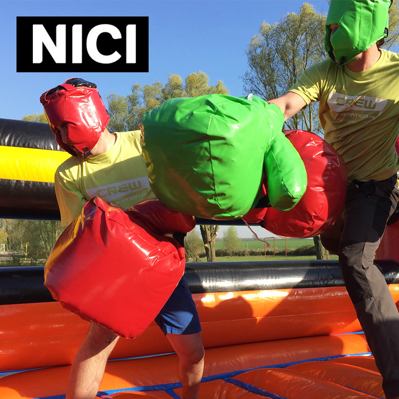 Fun Games props inflatable boxing ring Happy Base Camp Games Expand Training Props Group Jiandei