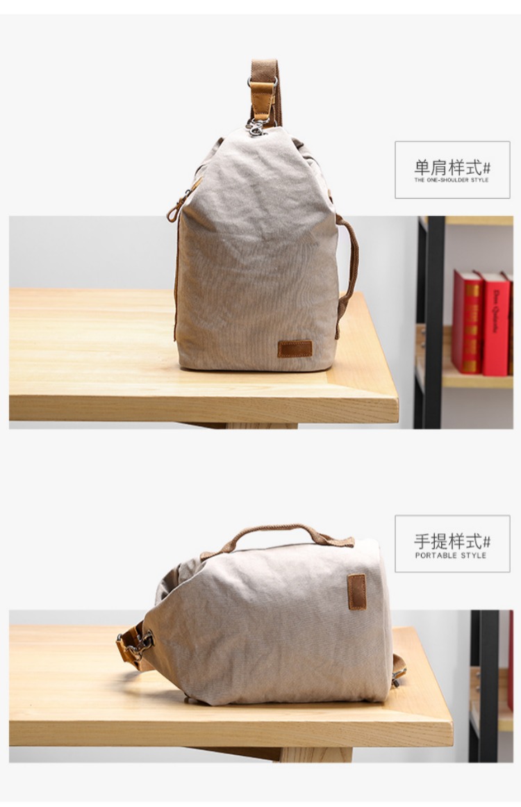 Nine City chất lượng tốt túi ngực nam vải canvas túi chéo chéo Nhật Bản công suất lớn - Túi của con người vascara túi xách