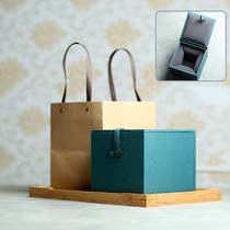 Gift box Not sold separately Gift box Packaging box Purple sand pot Porcelain Jade Antique Jianzhan Tea cup Linen brocade