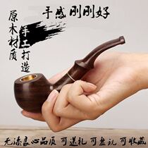 Advanced solid wood Artisanal Old-fashioned Dry Smoke Tobacco for men Cigarette Holder Filter Old Smoke Pan Sublow Price Thrower