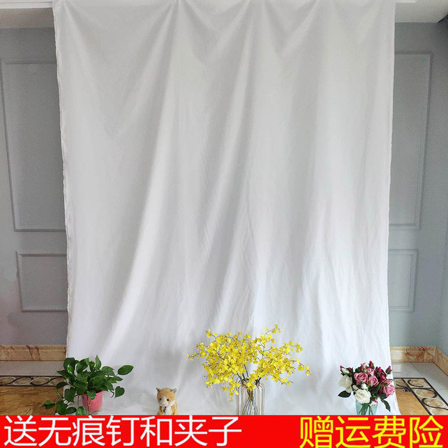 White background cloth White cloth photo props Children's photography ins net red shop live background wall decoration set