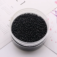 Около 1500 метров 2 -миллиметровых рисовых бус [черное] Отправить коробку