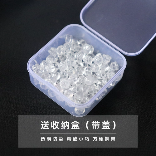 Силиконовый шнурок-держатель, прозрачные гипоаллергенные серьги