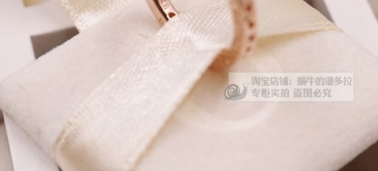 Chính hãng Pandora Pandora Rose Gold Logo Love Ring Female Index Finger Ring Tính cách Stack 187133 nhẫn bạc đôi