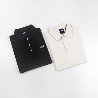 Lapel solid color sleeve threaded hem kithpolo shirt