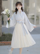 Hanfu womens original Chinese style Han elements can be worn daily ancient style spring and autumn super fairy elegant improved ancient costume dress