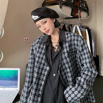 Why foam black senior sense small fragrant wind coat women autumn 2021 new casual Joker cardigan jacket ins