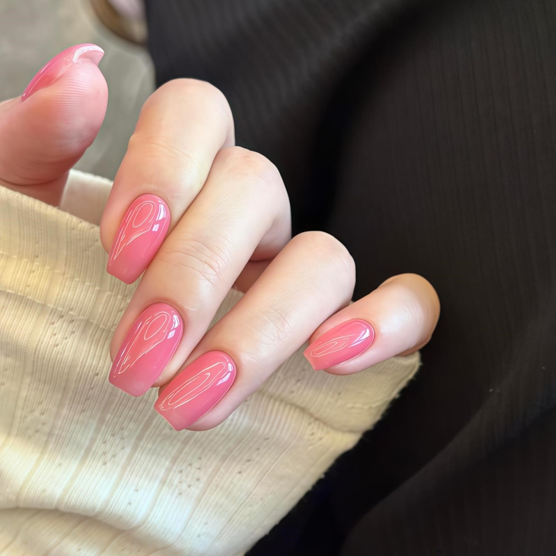 2026 Jiang Sakura's Same Style Ice-Clear Cherry Pink Handmade Wearable Nails, Internet Celebrity Hot Item, Square-Shaped Nail Patches 2026 Jiang Sakura's Same Style Ice-Clear Cherry Pink Handmade Wearable Nails, Internet Celebrity Hot Item, Square-Shaped Nail Patches