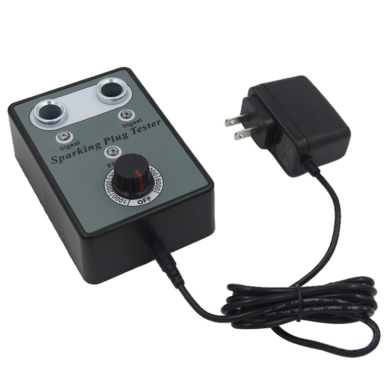 Car spark plug detector adjustable double-hole flower plug test bench high-pressure diagnostic circuit detection ignition tester