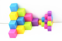 Primary School students large three-dimensional geometry knowledge graphics teaching aids learning mathematics cube cube children building blocks