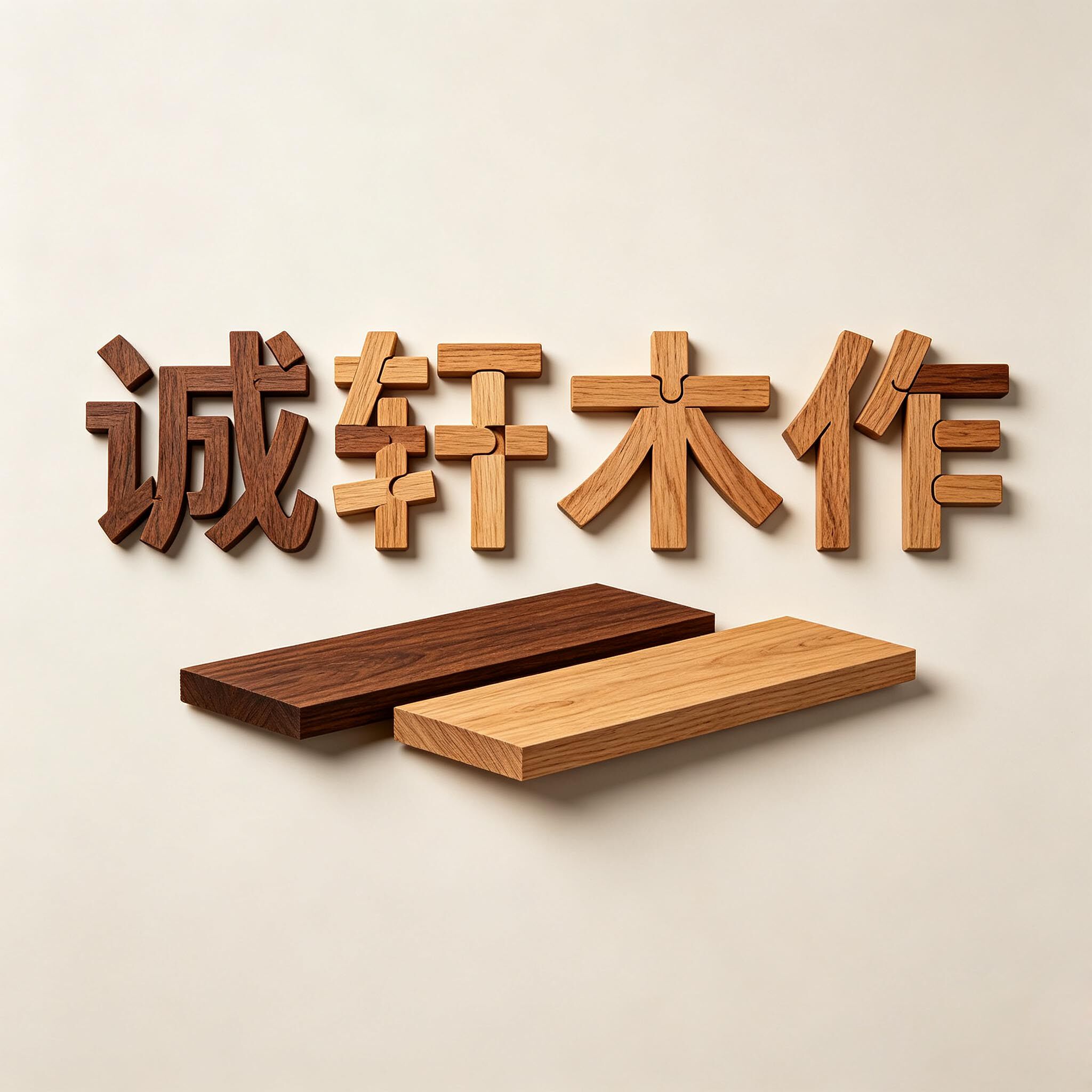 诚轩木作的LOGO