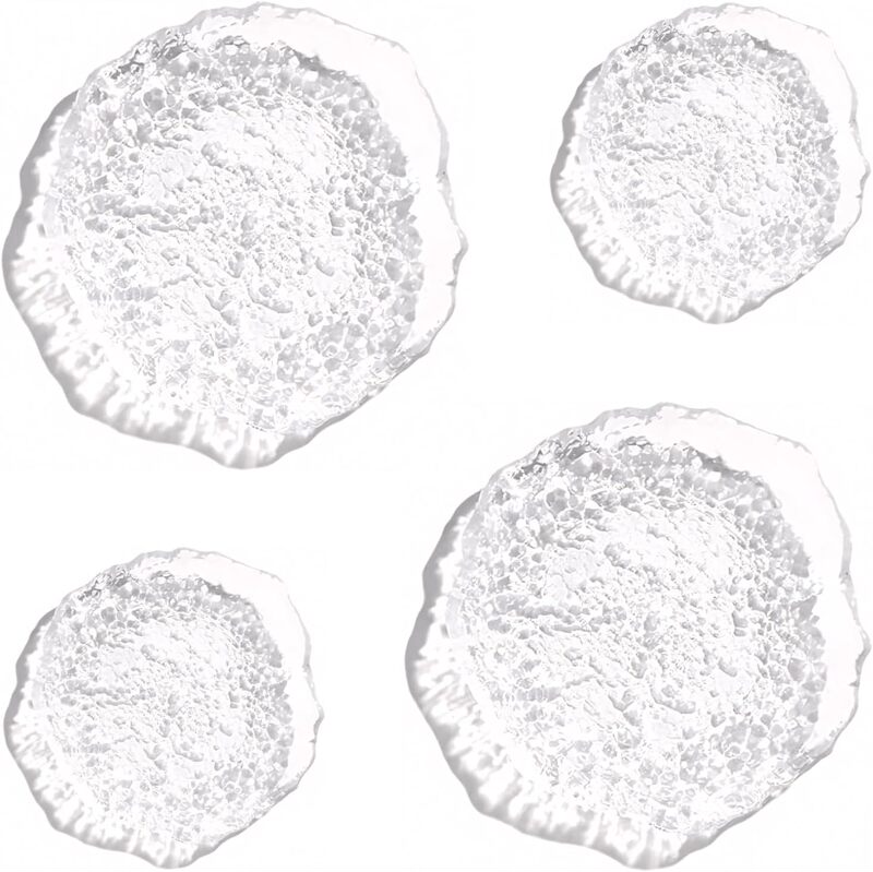 ins Irregular Glacier Glass Fruit Plate Cake Dessert Plate Snack Plate Small Plate Dessert Plate