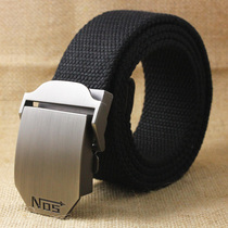  Automatic smooth buckle woven canvas tactical belt Men and women youth belt 511 nylon belt Casual trendsetter