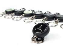  High resilience Easy-to-pull buckle Steel wire telescopic keychain Key chain Outdoor keychain Storage tool Creative gift