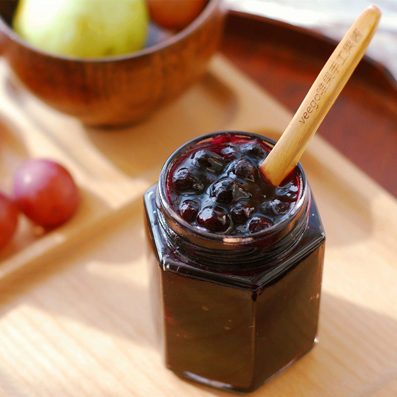 5 delivery 1 original taste blueberry jam 230g Daxing Anling special production of icing sugar staying wild blueberry sauce without sugar stains