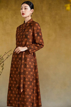 Consult customer service for price details. Shopping mall counter original design silk fragrant cloud yarn Chinese style womens clothing temperament