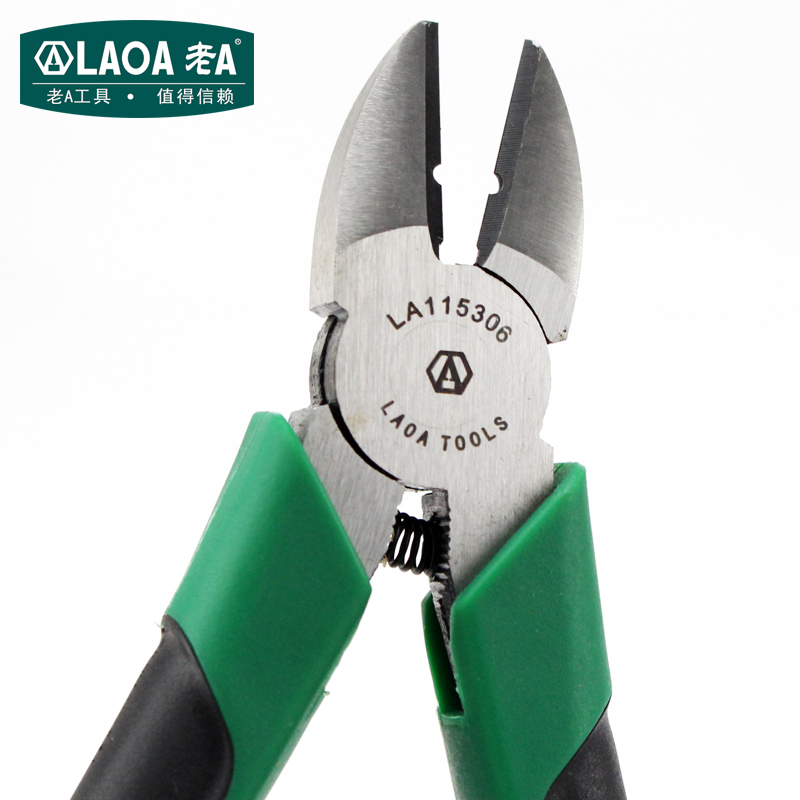 Old A 6 inch Japanese-style labor-saving oblique nose pliers cutting wire pliers oblique nozzle pliers LA115306 electrician special oblique pliers