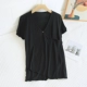 Черный 【с коротким рукавом】-d Dark top
