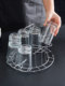Cup holder household tea set upside down drainage cup holder dustproof tea cup glass cup creative storage storage rack