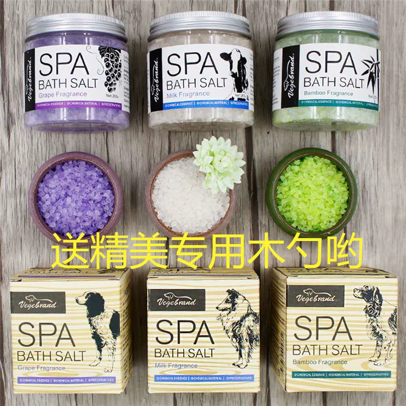 Muối tắm cho chó Weiji cho thú cưng SPA làm sạch lông kháng khuẩn chống ngứa và trị gàu Đồ dùng vệ sinh cho chó lớn, vừa và nhỏ - Cat / Dog Beauty & Cleaning Supplies