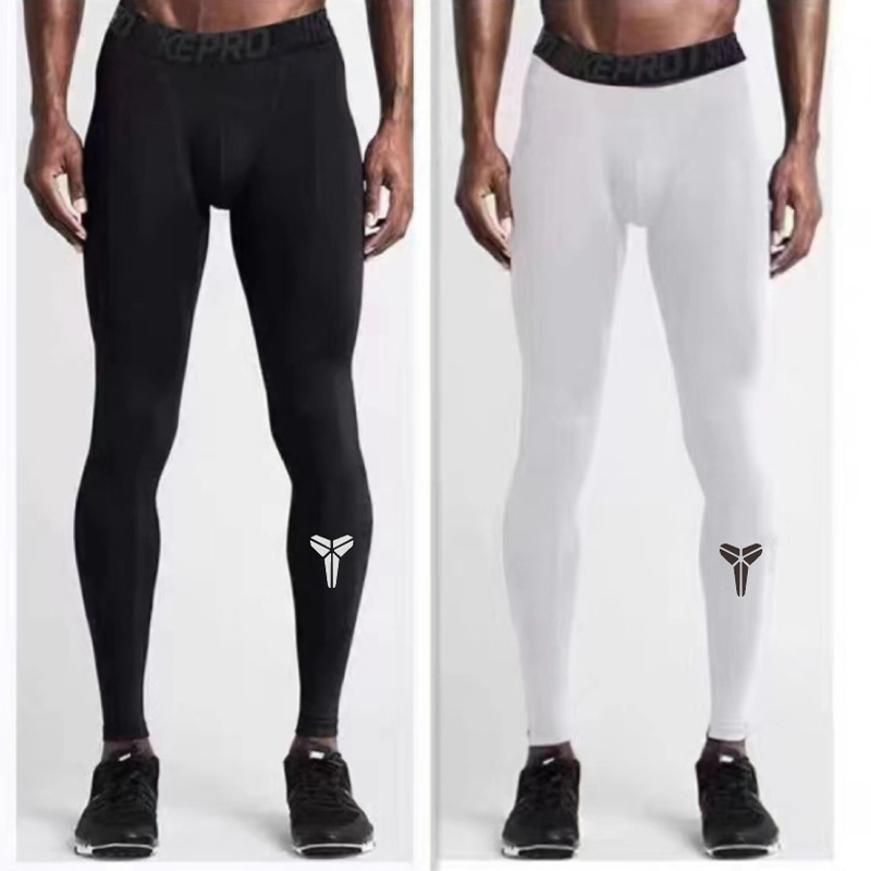 Men's Athletic Compression Leggings, Basketball Base Layer, 9/10 Length Pants, Fitness Training, Running, High Elasticity, Quick-Dry, Fleece-Lined Thermal Pants