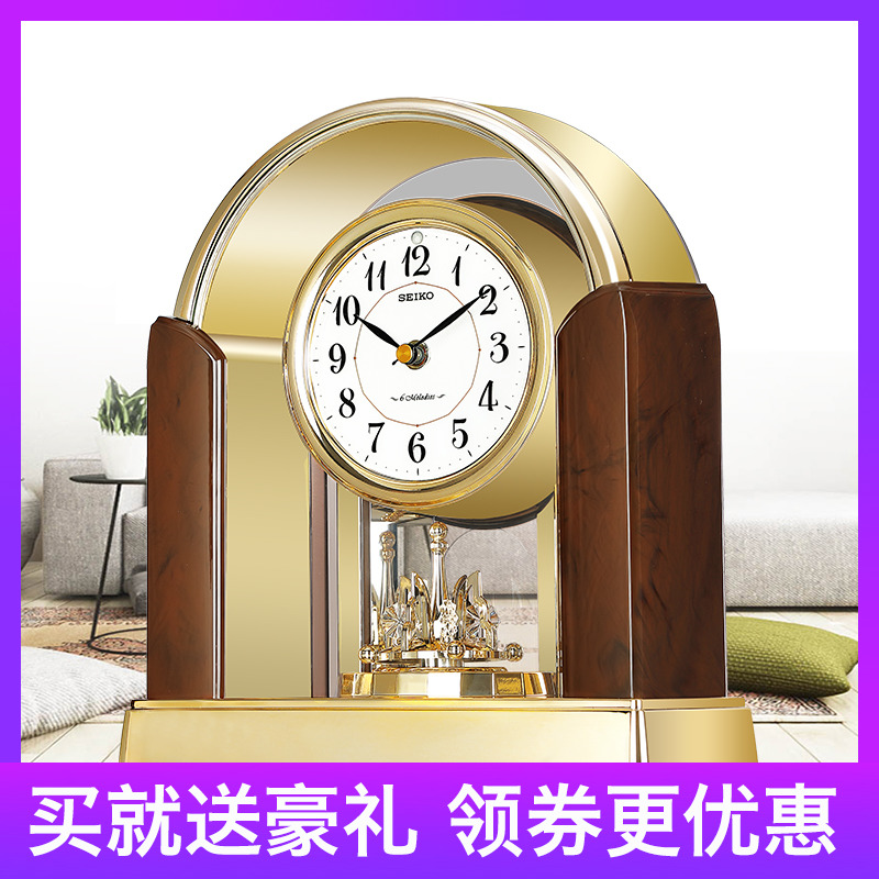 Fine Work Eurostyle Seat Belling-room Clocks Living Room Clocks and clocks American Light Extravagant Creative Retro Big and Silent Desktop clock