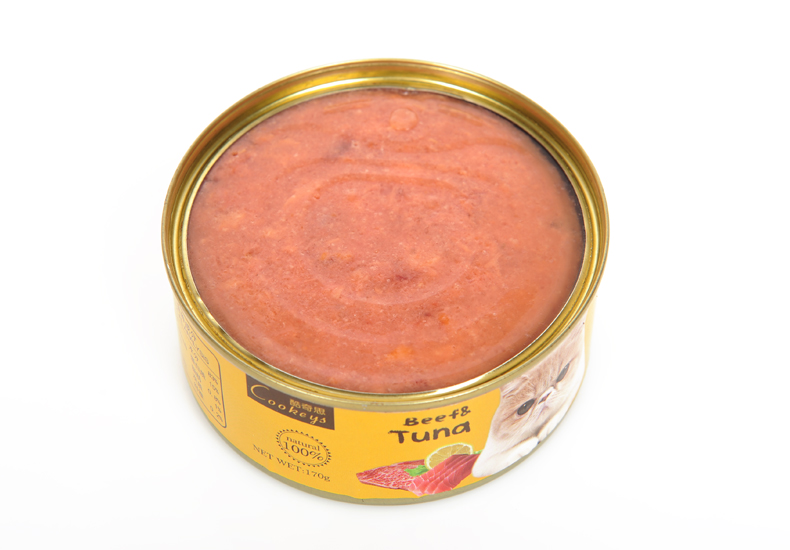 Mèo Qisi dinh dưỡng đóng hộp 170g mèo cưng thưởng thức ăn nhẹ làm đẹp mèo ướt thức ăn gói mèo tươi Có nên trộn 2 loại hạt cho mèo