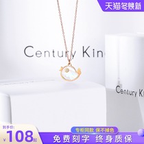 Little CK love bird White fritillary necklace light luxury niche design sense gentle brand fairy temperament pendant choker female