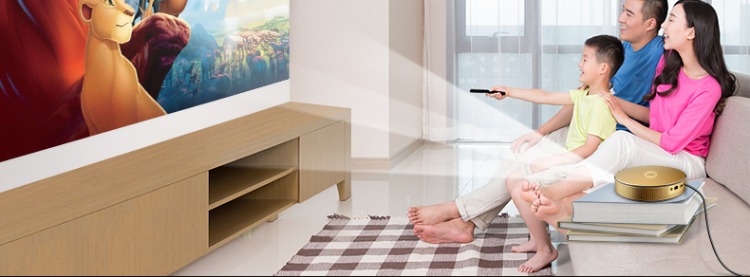 Máy chiếu Nut E8 gia đình HD wifi không dây 1080p điện thoại thông minh mini micro office máy chiếu cho điện thoại