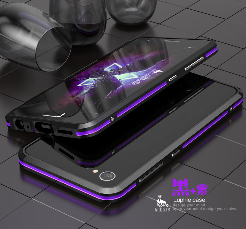 Luphie Bicolor Blade Sword Slim Light Aluminum Bumper Metal Shell Case for Lenovo ZUK Z2