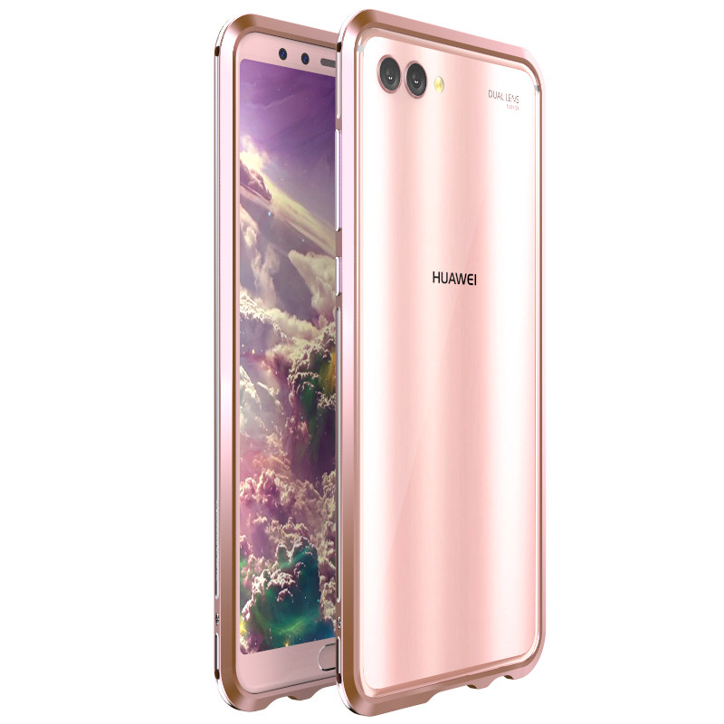 Luphie Bicolor Blade Sword Slim Light Aluminum Bumper Metal Shell Case for Huawei nova 2s