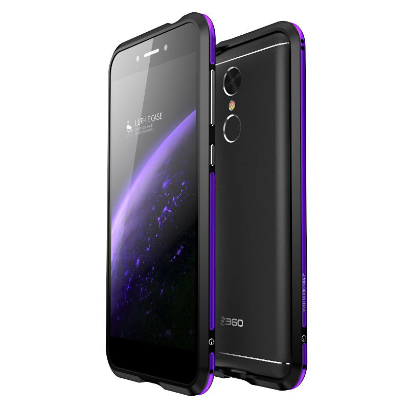 Luphie Bicolor Blade Sword Slim Light Aluminum Bumper Metal Shell Case for QIKU 360 N5