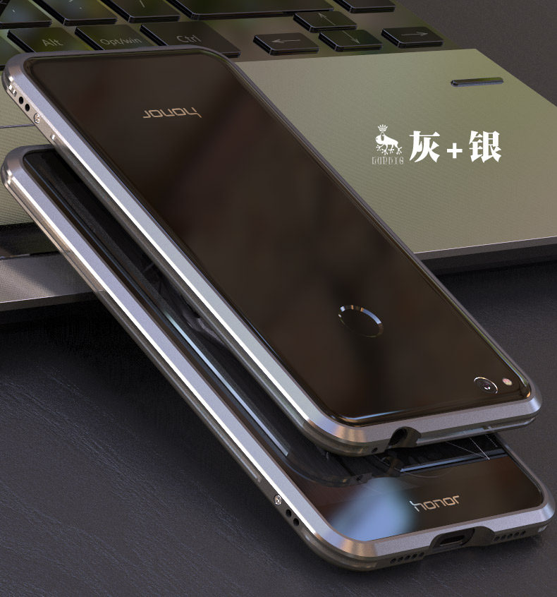 Luphie Bicolor Blade Sword Slim Light Aluminum Bumper Metal Shell Case for Huawei Honor 8 Lite