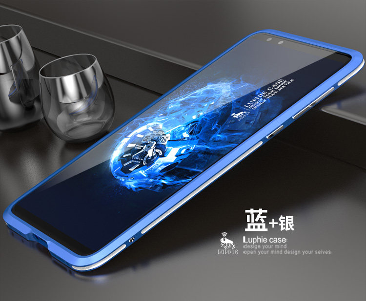 Luphie Bicolor Blade Sword Slim Light Aluminum Bumper Metal Shell Case for ZTE nubia Z17S & nubia Z17 miniS