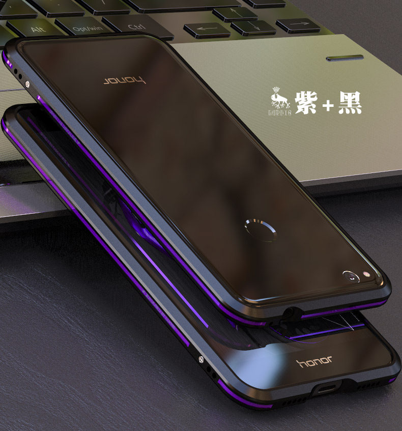 Luphie Bicolor Blade Sword Slim Light Aluminum Bumper Metal Shell Case for Huawei Honor 8 Lite