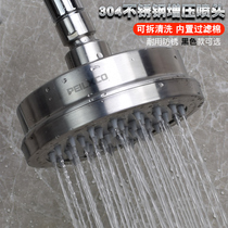 Bathroom shower shower head supercharged black 304 stainless steel Hotel hotel bath bathhouse removable and washable top spray