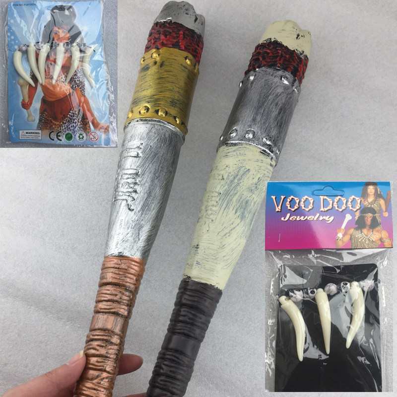 Novice performance props decorate cosplay head decoration African Indian chief Indigenous wild man necklace handmade