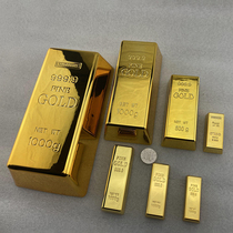 Simulation fake gold brick props Gold block display model Pure copper solid sample Large gold bar ornaments Wedding decorations