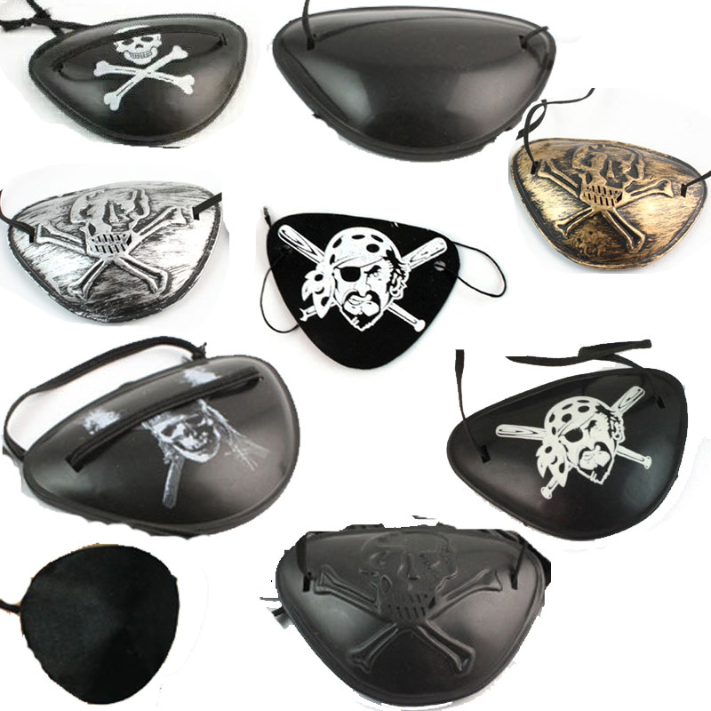 Blindfold Props Plastic Blindfold Monocular Dragon Monocular Eyeshade Decorative performance Performances Pirates dressed as bandits