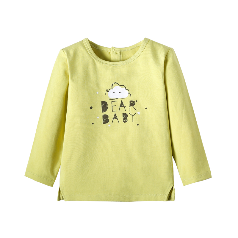 cậu bé bông t-shirt bbebaby bé trẻ em dài tay áo ấm áo đáy mùa xuân mới 2019.