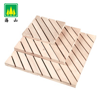 Haishan pad floor bathroom anticorrosive wood non-slip mat board solid wood outdoor wood floor garden balcony non-slip diagonal strip