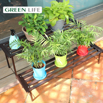 Aluminum alloy flower stand balcony stairs floor outdoor green plant Japanese courtyard board Anti Rust shelf GREENLIFE
