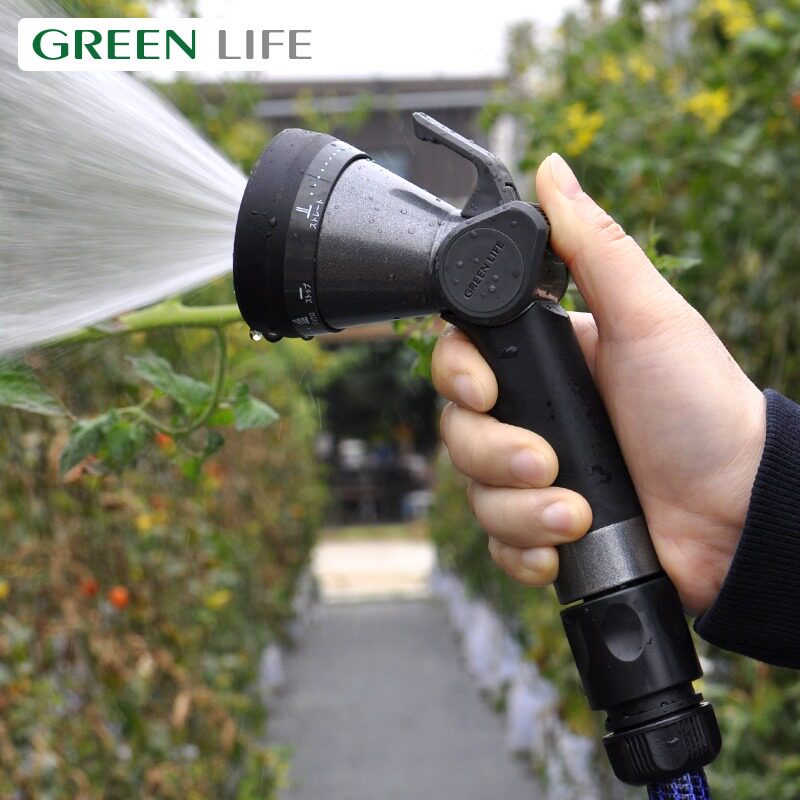 GREENLIFE home courtyard watering vegetable wash car sprinkler sprinkler garden watering flower with adhesive hook metal water gun set