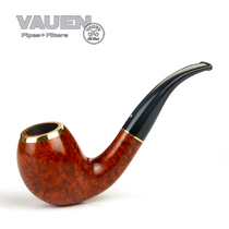 Original imported German Huayun Vauen shingnanmu pipe 9mm white dot grade copper ring mouth Baron 173