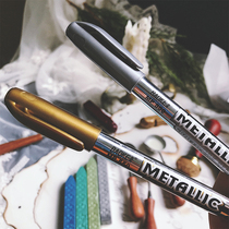 Gold silver paint pen Black cardboard signature pen Water-based mark metal color pen Signature pen Fire paint seal coloring
