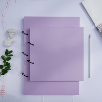 Find the card ring buckle purple sketch Ben A4 square speed Write this fine art professional painting This blank can be flat and disassembled